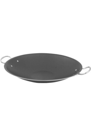 3-lagige, innen und außen mit Teflon beschichtete 45-cm-Bratpfanne aus Aluminium mit antihaftbeschichtetem Griff abntfkv45-040522 - 1