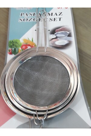 3-teiliges Mehrzwecksieb aus Edelstahl - Evin Park