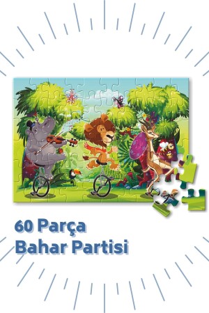 3 'lü Puzzle Set - 60- 60 Ve 80 Parça Puzzle 4-yaş - 3