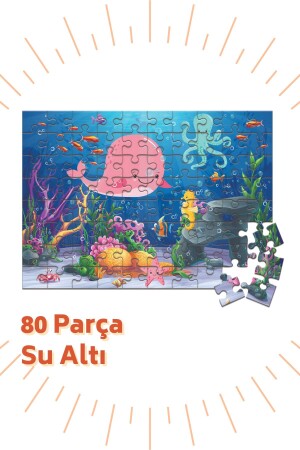 3 'lü Puzzle Set - 80, 80 Ve 96 Parça Puzzle 4-yaş BON811881878170 - 7