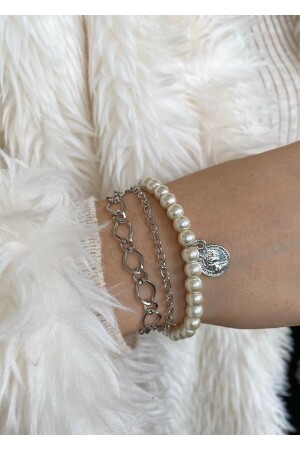 زنزانة مزيجية من 3 قطع من سلسلة المجوهرات MNZ-النساء - Takıtarzım