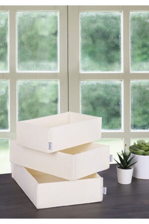 كريما مزودة بـ 3 قطع منظمة لحوم MNZ-Multi-purpose Basket Set Hmy-6271 - Homing