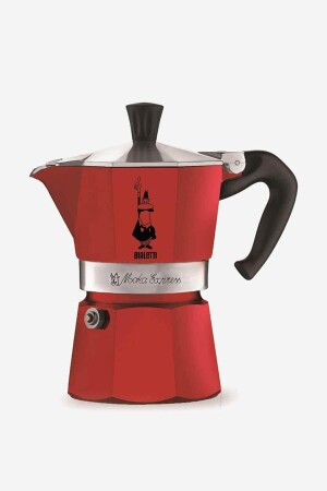 (مينز-موكا بوت إكسبرس) 3 كوب أحمر - Bialetti