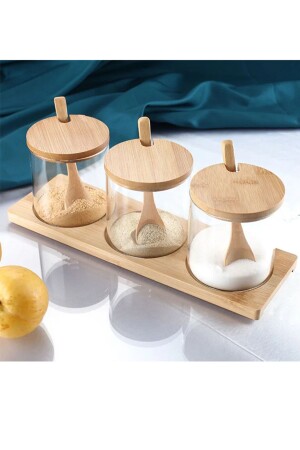 مجموعة من الخصائص من الخيزران و 3 ملعقة mprn-231550 - morponi