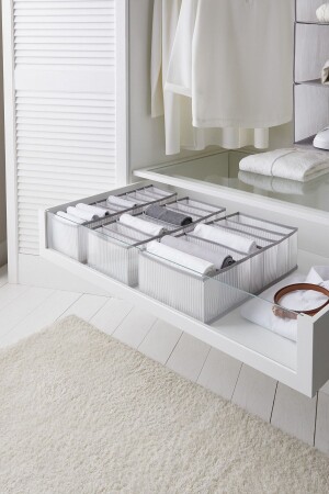 مجموعة من 3 أشرطة خيوط منخفضة الدرجة الدرجية نوع التنسيق منظمة الغسيل المثبتة - Ocean Home Textile