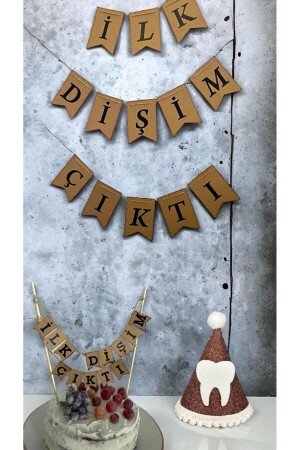 (منز) - أسناني الأولى خرجت (إيكو) مجموعة الحفلات 3 قطع - Partifabrik