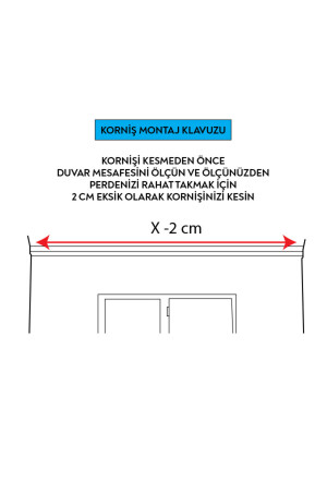 3 Raylı 3 Metre Birinci Sınıf Polyester Kalın Perdeler Için Tutucu Ray Korniş Lüks 1. Sınıf 0001< - 3