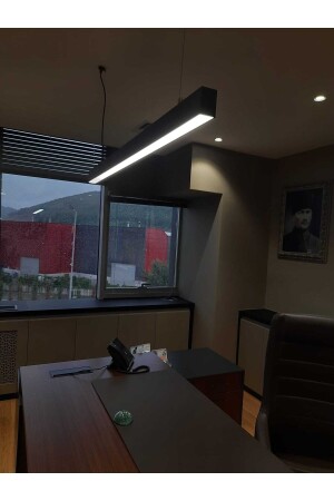 3 Renk Yanan Ledli Modern Akıllı Lineer - Luna - 100 Cm Meta2 - Pera