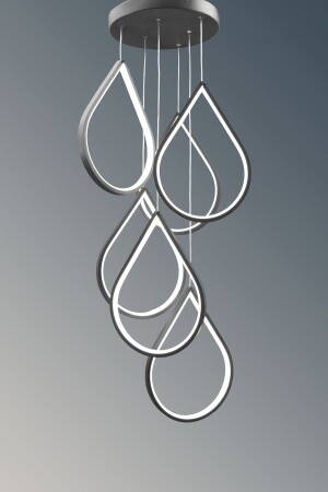 MNZ-3 لون LED مصباح العلق الحديث مصباح الذكية / قطعة مصباح العلق 6 قطع / جسم الأنتراتيكيت - Pera