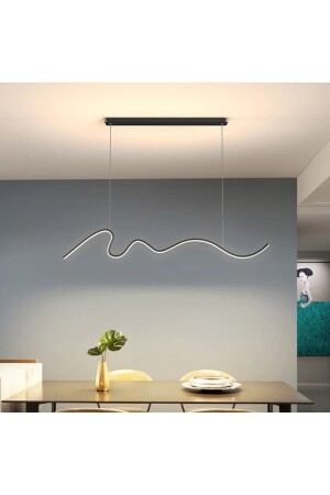 3-farbige moderne LED-Pendelleuchte, intelligenter Kronleuchter / Signature / 120 cm / anthrazitfarbenes Gehäuse Signature - Pera