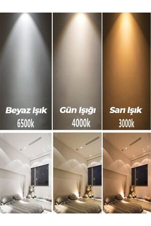 3 Renkli Ledli Modern Sarkıt Akıllı Avize - 3 'lü Halka Sarkıt - 100 Cm - Antrasit Gövde Modern 3 'lü Sarkıt 120 cm - 5