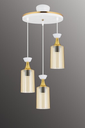 مكنز-معلقة مصباح صندوقا أبيض 3 قطع المضخة ميكا العسل الصفراء الزجاج المشرق عصرية إلى أسفل واجهة الشنابل s455 - Genel Markalar