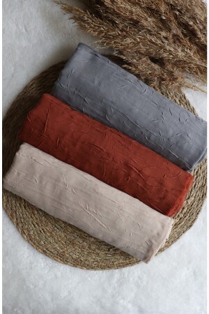 مـنـز-بامبو كـراش شـال مجموعة من 3 بـيـجـــ إبـريكـ رماد - Avzen