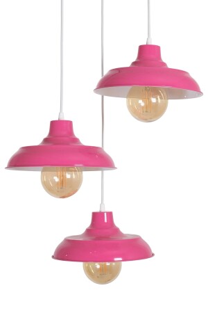 غرفة المعيشة - المطبخ - المقاهي - غرفة الأطفال - مصباح اللون الوردي 3 قطع شاندلي SNY33 - Fer Avize