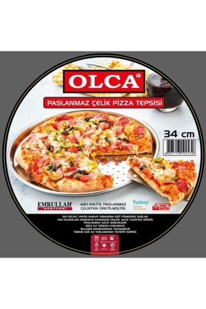 3 Stück 34 cm Pizzablech aus Edelstahl TYC00281239882 - 4