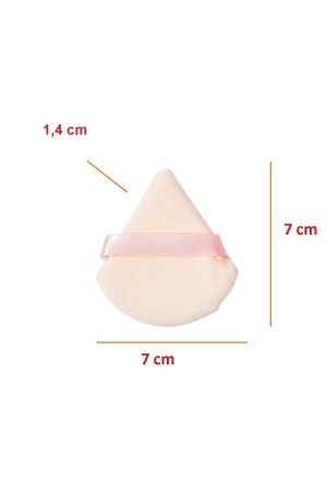 3 Stücke Dreieck Finger Baumwolle Waschbar Samt Puff Gesichtskontur Make-Up Tuch Schwamm Kosmetische Foundation - 4