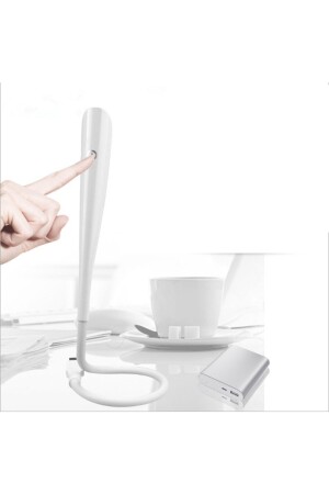 3-stufige Touch-USB-LED-Tisch-Studienbuch-Leselampe PC-Nachtlicht Weiß 7070372988 - 3
