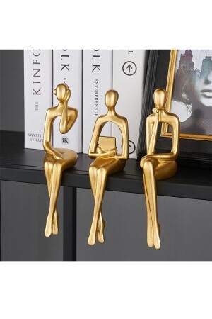 أزياء النمط النوارديكي 3 قطع تجريبي التفكير النحتة الفصيلة الديكور المنزلي رف الديكور غرفة المعيشة أبيض - Sume