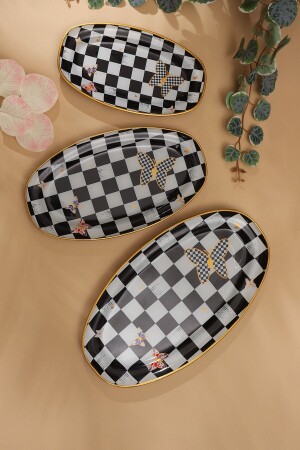 مجموعة من 3 لوحات قوارب ذات شيكر - GÜRCÜGLASS