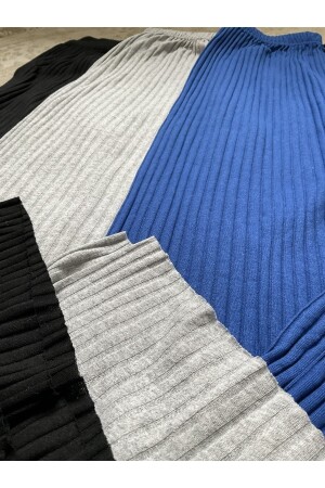 3-teilige bequeme Damen-Cordhose und -Trainingsanzug in Schwarz - Grau - Marineblau, lässiger, bequemer Schlafanzug für zu Hause K0109-0010 - 2