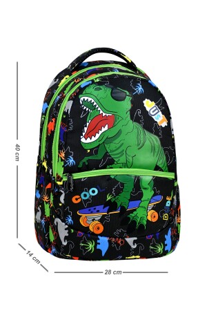 3-teilige Grundschultasche mit Dinosauriermuster für Jungen mit Brotdosen und Stifthalter CAN2023-3-TREX - 7