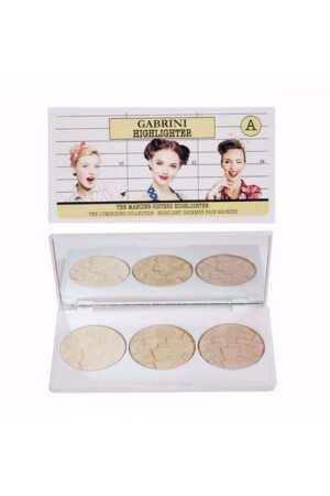 3-teilige Illuminator-A-Palette – Highlighter Ebr361 - 1