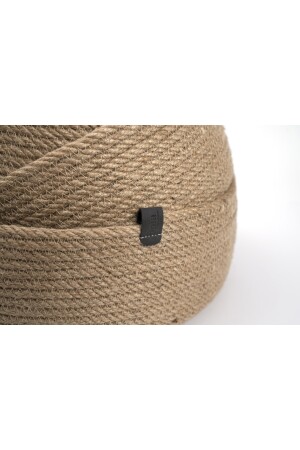 3-teiliger flacher Weidenkorb aus Jute, 100 % handgefertigt, Weide, Jute, Baumwolle, vegan OpiaKPS31 - 6