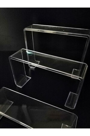 3-teiliger Leiterständer, Schuhständer, 3-teiliges Ständer-Set Plexiglas transparent as1121 - 4
