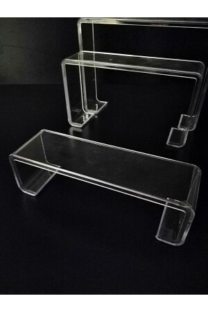 3-teiliger Leiterständer, Schuhständer, 3-teiliges Ständer-Set Plexiglas transparent as1121 - 6