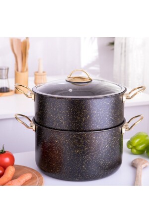 3-teiliges Couscous-Topf-Set, 24 cm, mit Sieb, 6 l - 2