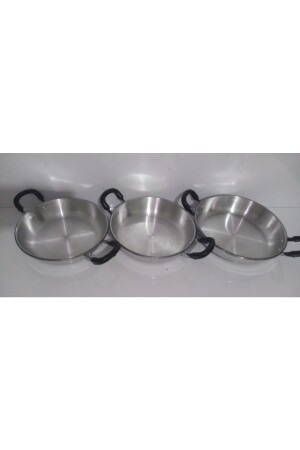 3-teiliges Eierpfannen-Set aus Aluminium (20 cm, 18 cm, 16 cm) ymrt3tt - 5