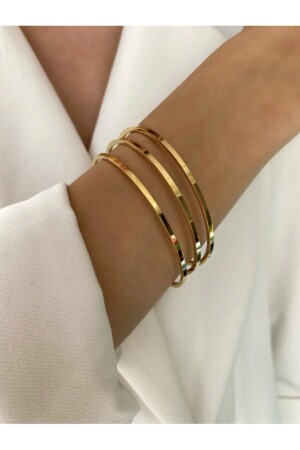 3-teiliges Mix-Ajda-Armband aus Stahl - 3