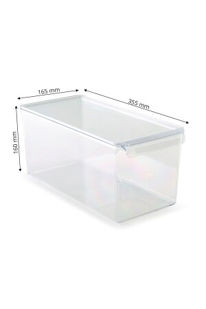 3-teiliges Organizer-Set mit Abdeckung – Transparent M-E73-S1-16 - 8