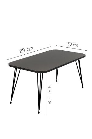 3-teiliges Satz-Couchtisch- und Couchtisch-Set, achteckiges Couchtisch-Set, Drahtbein-Metall-Couchtisch-Set, ZigonOrtac - 9