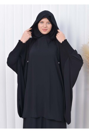 3-teiliges Set Hijab-Bettlaken, Schwarz – Standardgröße, Kapuzenschleier 824 sh0082402100 - 1