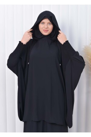 3-teiliges Set Hijab-Bettlaken, Schwarz – Standardgröße, Kapuzenschleier 824 sh0082402100 - 2