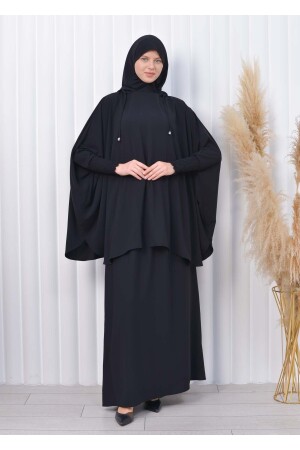 3-teiliges Set Hijab-Bettlaken, Schwarz – Standardgröße, Kapuzenschleier 824 sh0082402100 - 6