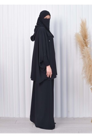 3-teiliges Set Hijab-Bettlaken, Schwarz – Standardgröße, Kapuzenschleier 824 sh0082402100 - 8