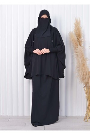 3-teiliges Set Hijab-Bettlaken, Schwarz – Standardgröße, Kapuzenschleier 824 sh0082402100 - 9