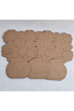 3-teiliges Vasen-Blumen-Malspielzeug aus Holz, Muttertags-Aktivität, Schule, Kindergarten, Kindergarten, Aktivitäts-Kunst-Set - 4