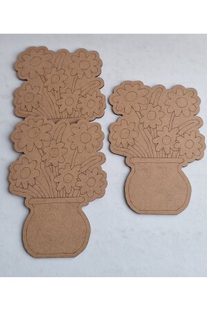 3-teiliges Vasen-Blumen-Malspielzeug aus Holz, Muttertags-Aktivität, Schule, Kindergarten, Kindergarten, Aktivitäts-Kunst-Set - 5