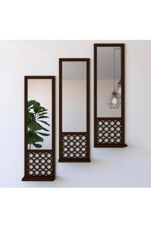 3-teiliges Wanddekorationsregal aus Holz mit marokkanischem Motiv 10K DECOR - 3