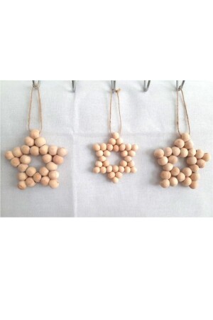 مجموعة من النجوم المزخرفة من الخشب من 3 - الجدار الباب المطبخ غرفة الأطفال الزينة - Tsundoku