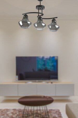 غرفة المعيشة - المطبخ - غرفة النوم اللون الأسود الزجاج المدخن 3 قطع الشموع TYC00514118874 - Modavize