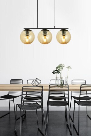 كأس عسل من قيزر من النظرية الحديثة طاولة الطعام القمة - غرفة المعيشة 3-قطع الشنابل TYC00552470263 - Fer Avize