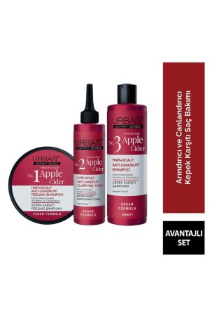 منز-خبير أبل سيدر مضادة للقشرة شامبو شامبو طونيك مجموعة من 3 - Urban Care