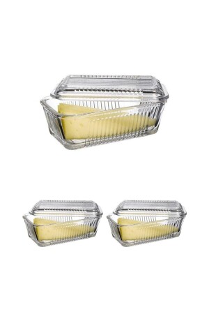 حاوية تخزين من دون قطعة، 3 قطع لسمبوب، العسل، وجبة الإفطار. us06610000000000019 - Paşabahçe