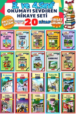 3 Ve 4.sınıf Okumayı Sevdiren Hikaye Kitabı Seti 20 Kitap Çoksatan - Türk Dil Kurumu