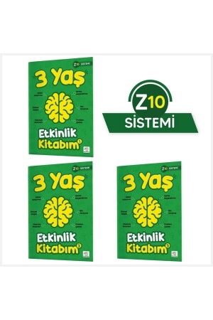 3 Yaş Etkinlik Kitabım Seti (z10 Sistemi) - 1