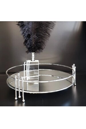 مكنسة المعدات المزينة العرضية الصندوق المكسرة الصندوق المكسرة مع الأحجار والرمار الفضة 30 سم × 30 سم TYC004213757 - Housess